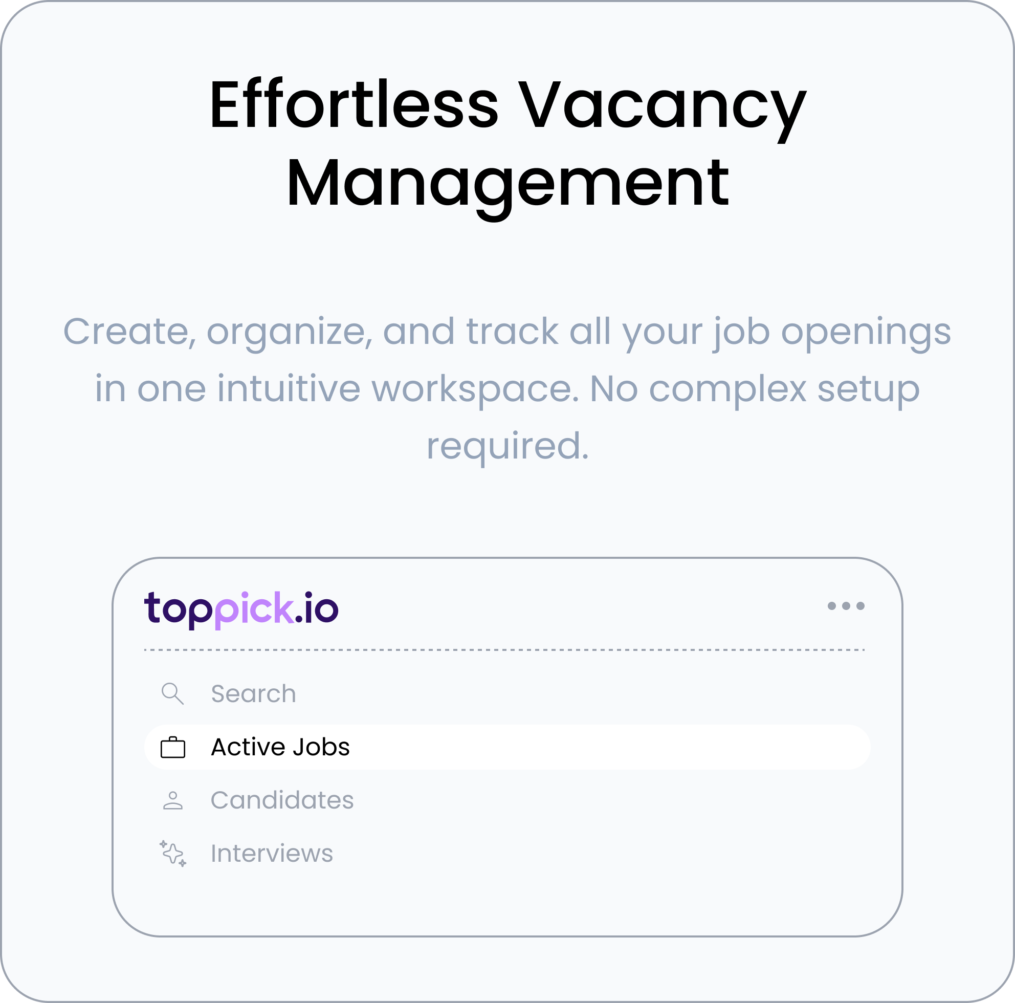 Effortless Vacancy Management